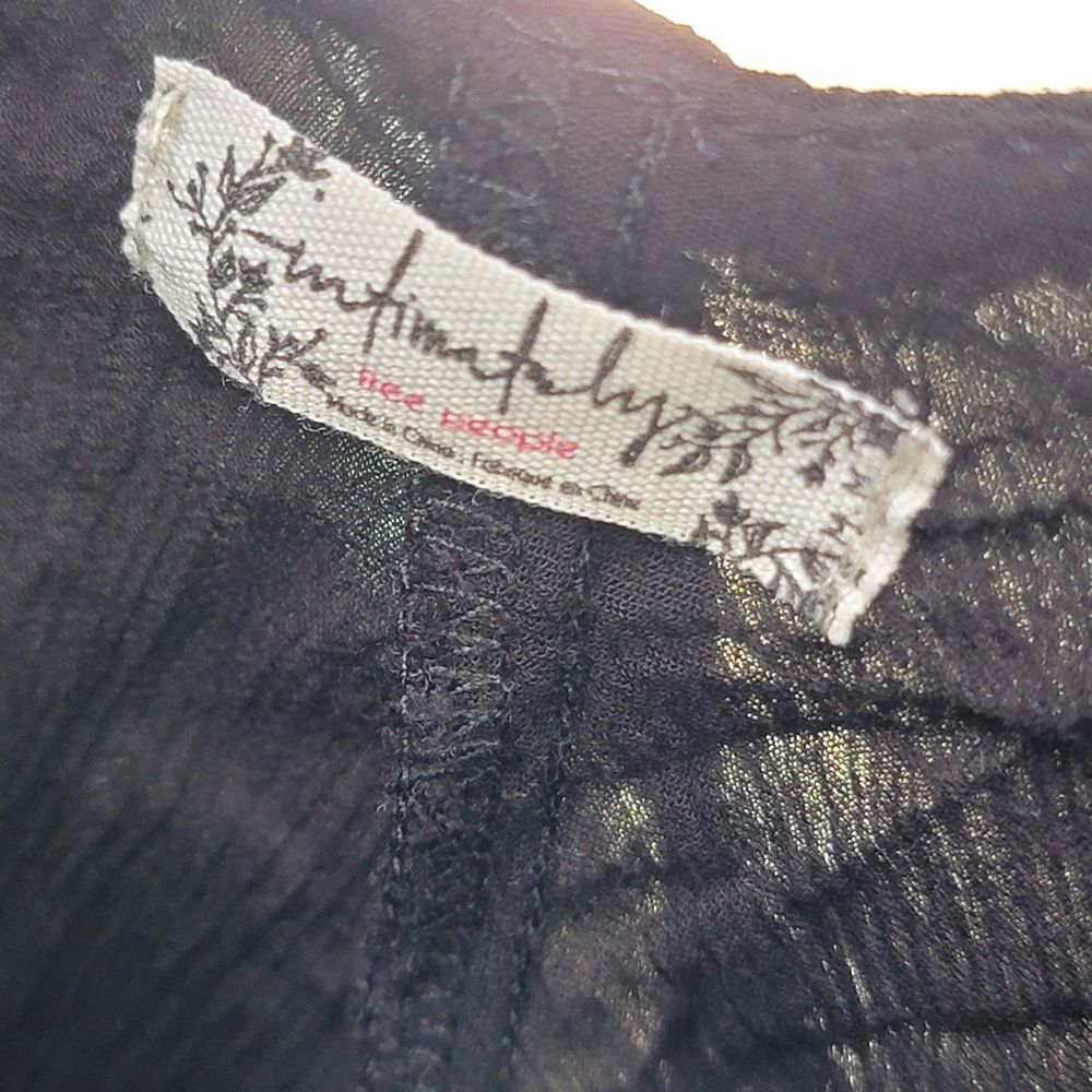 Free People Intimately Lined Crop Flowy Loose Boho Rounded Hem Tank Top M - Picture 3 of 7